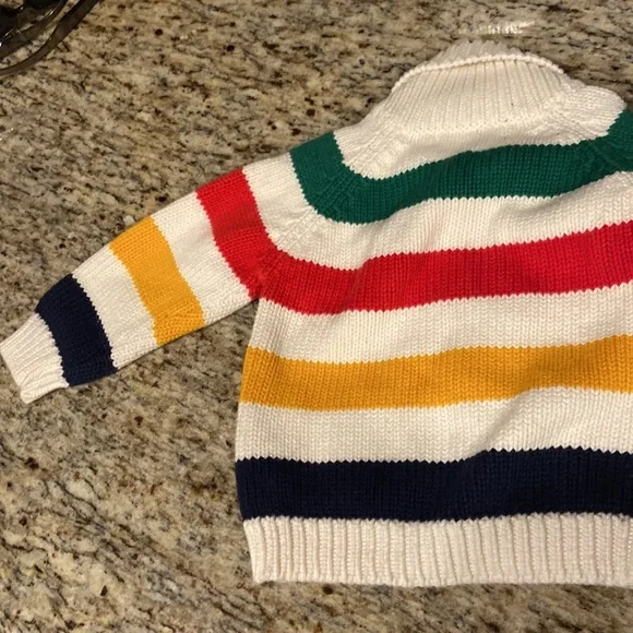 Hudson’s bay baby cardigan shawl collar sweater 6-12 month holiday - Picture 3 of 3